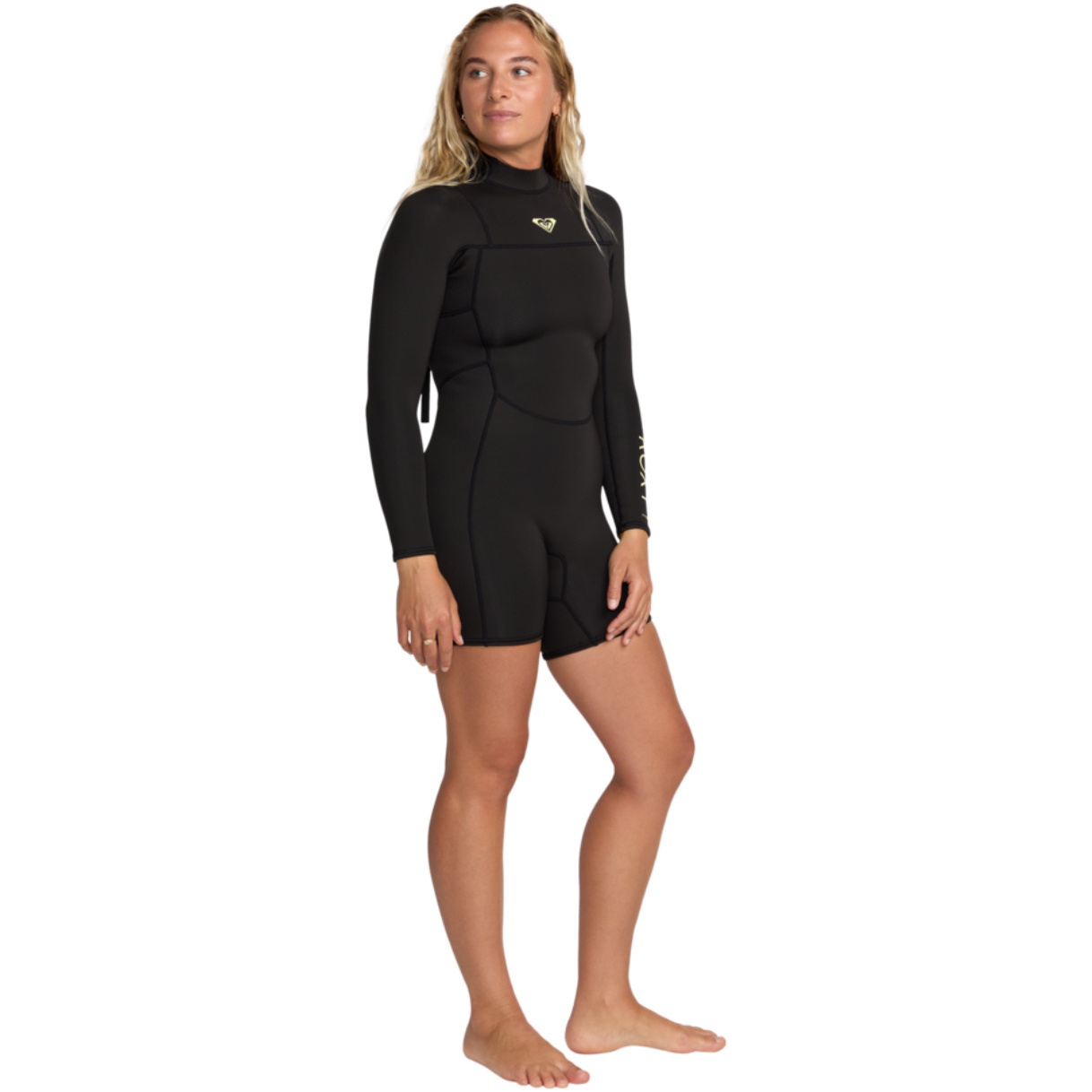 2026 Roxy Womens Prologue+ 2/2mm Long Sleeve Back Zip Springsuit Wetsuit 26BW243505 - Black